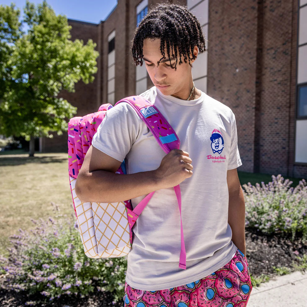 Baseball Lifestyle 101 Ice Cream Backpack: Strawberry