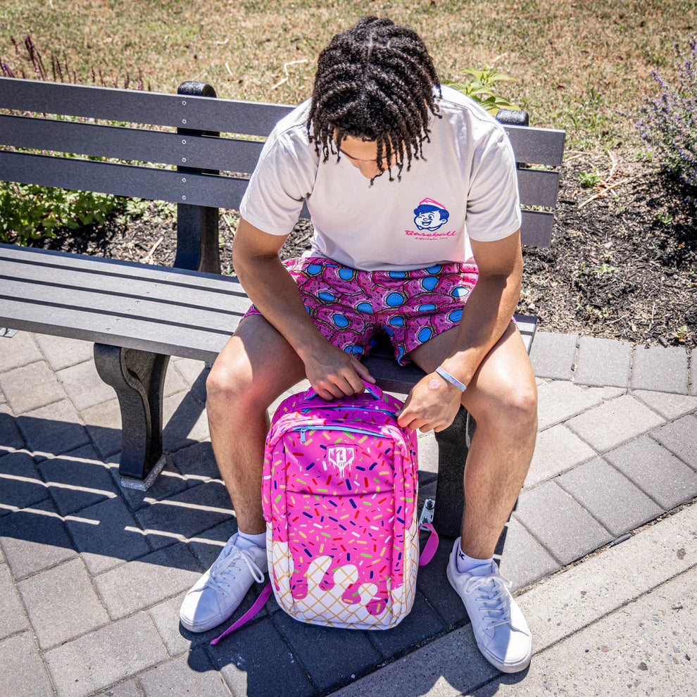 Baseball Lifestyle 101 Ice Cream Backpack: Strawberry