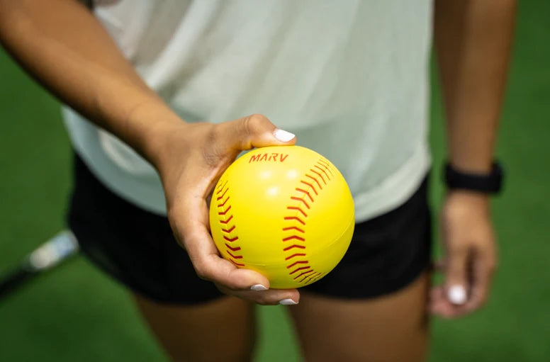 MARB SOFTBALL FOAM SUNKEN SEAM® PITCHING MACHINE BALLS
