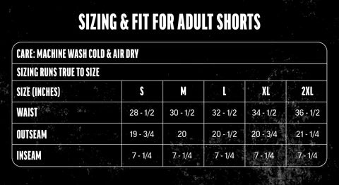 Baseball Seams Adult Shorts - Black