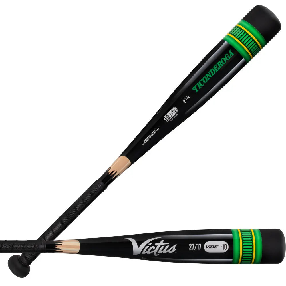 Victus Vibe Black Pencil -10 USSSA Junior Big Barrel Baseball Bat: VJBBVIBPB