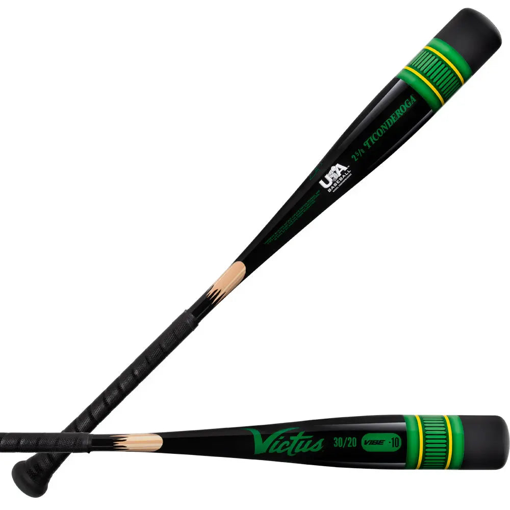 Victus Vibe Black Pencil -10 USA Baseball Bat: VSVIBPB10USA