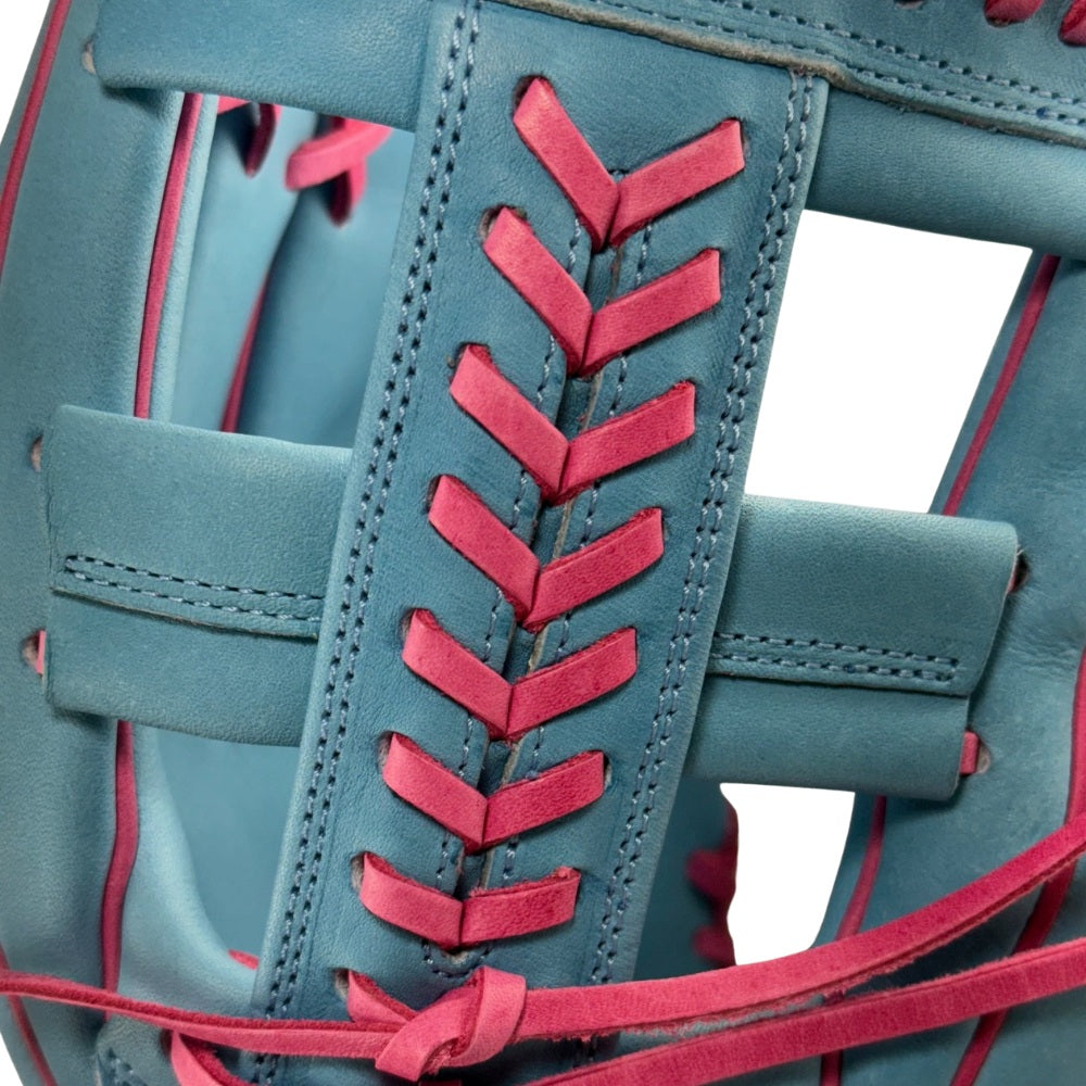 Wilson Custom A2000® 1785 Columbia Blue and Pink  11.75” Infield Baseball Glove