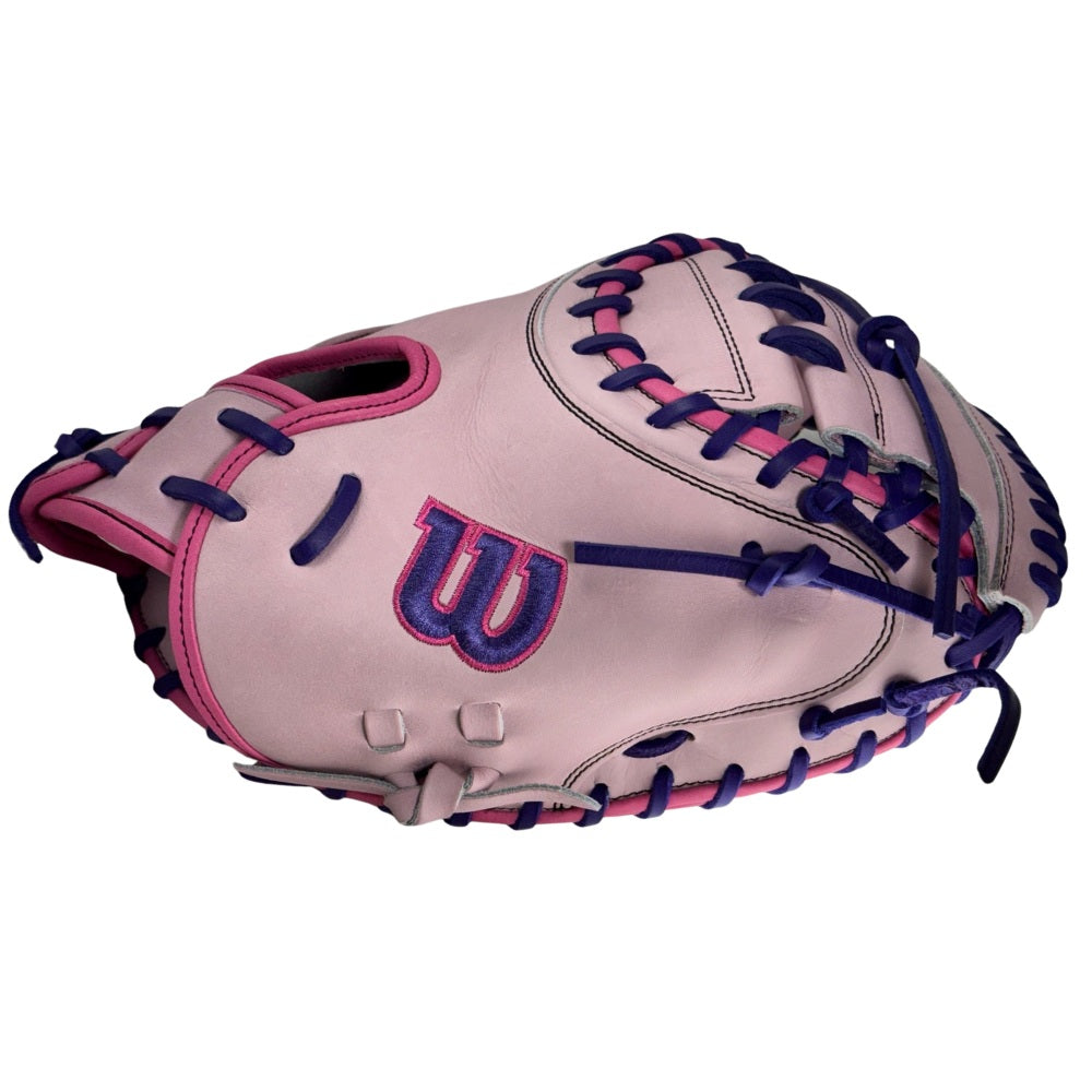 Wilson Custom A2000 Lavender, Pink, and Purple CM33 33" Catcher's Mitt