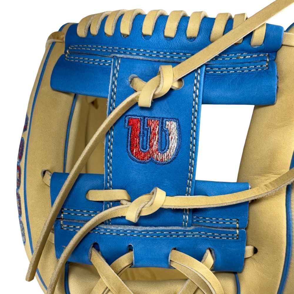 Wilson Custom A2000 DP15 Blonde and Autism Blue 11.5" Infielders Glove