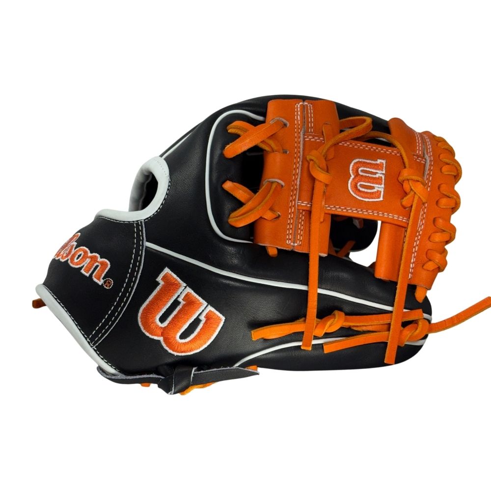 Wilson Custom Black and Orange A2000 1788 11.25” Infield Baseball Glov