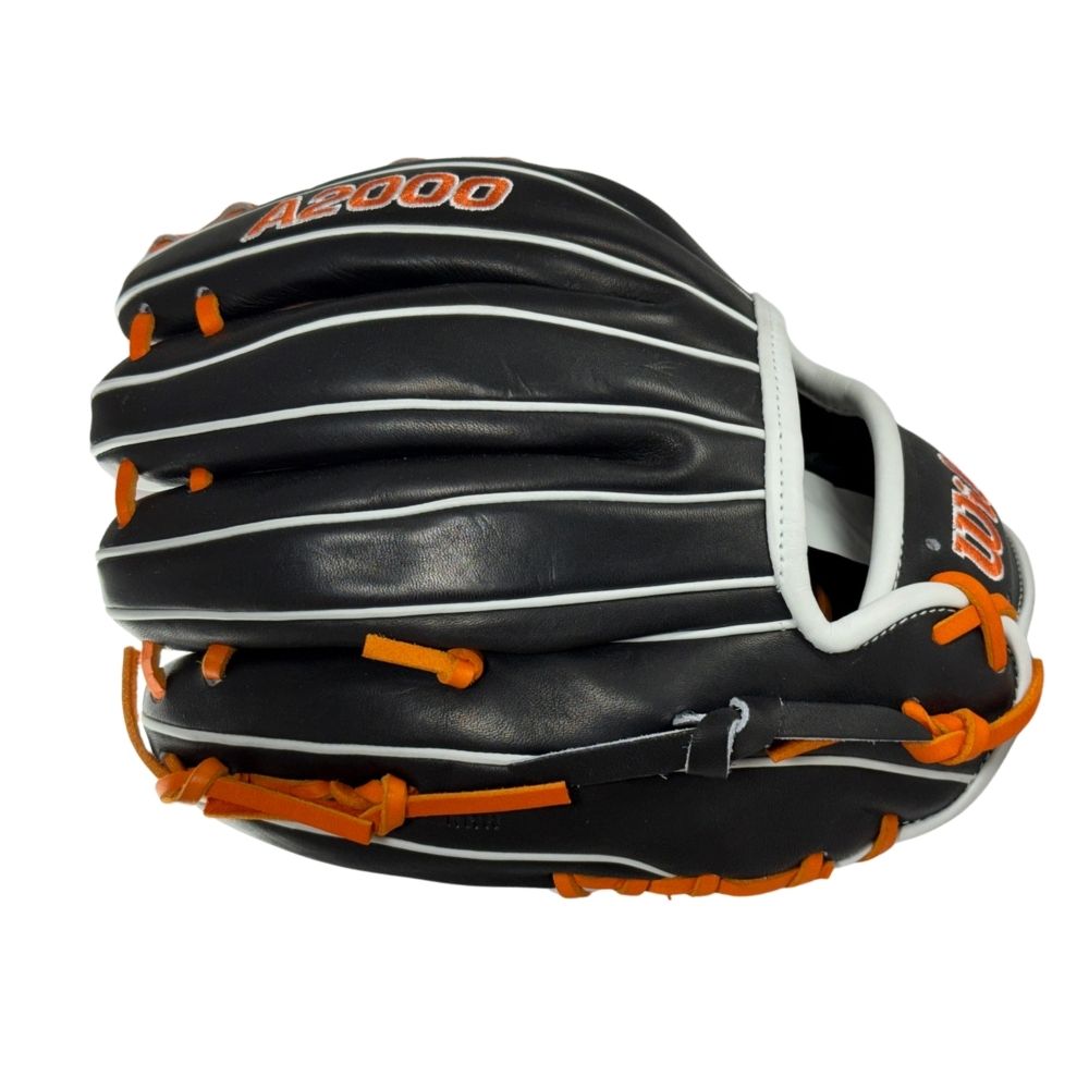 Wilson Custom Black and Orange A2000 1788 11.25” Infield Baseball Glov