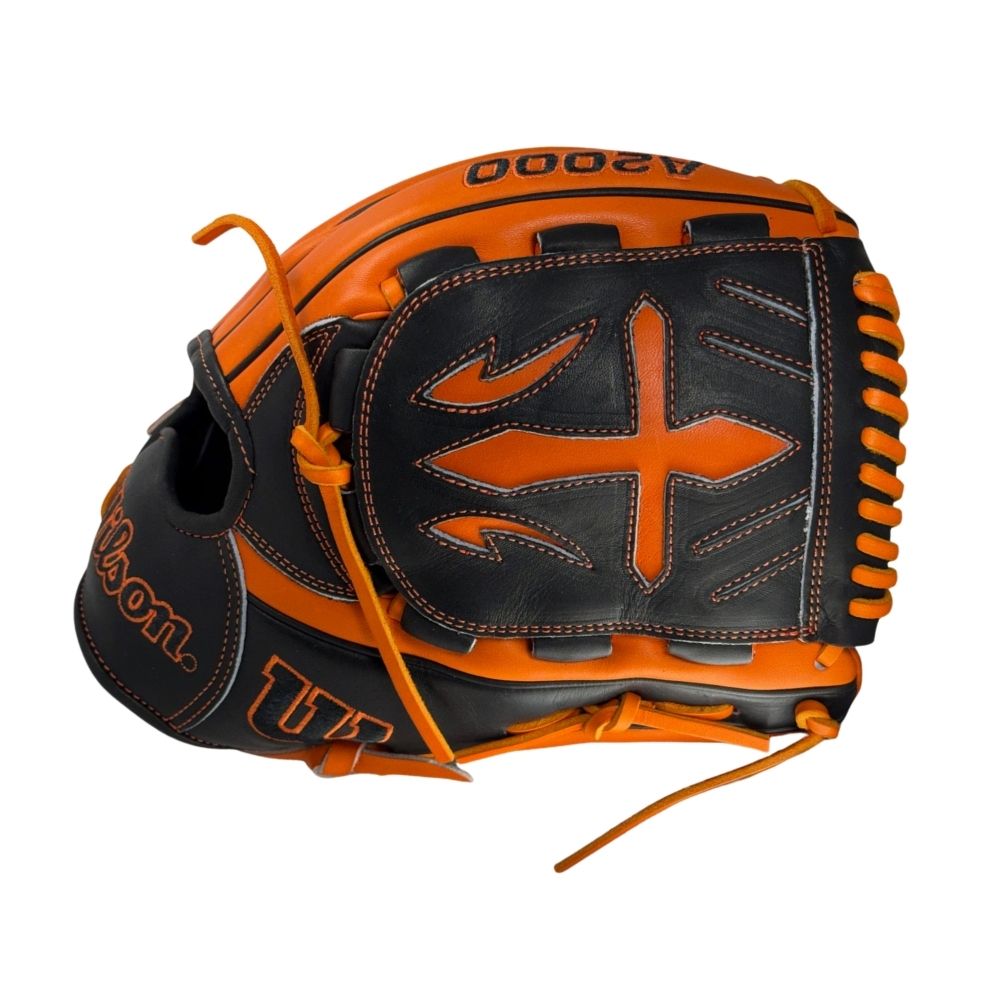Wilson Custom A2000® B23 Orange and Black 12” Pitcher’s Baseball Glove