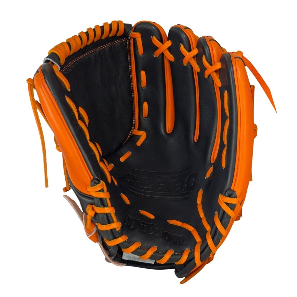 Wilson Custom A2000® B23 Orange and Black 12” Pitcher’s Baseball Glove