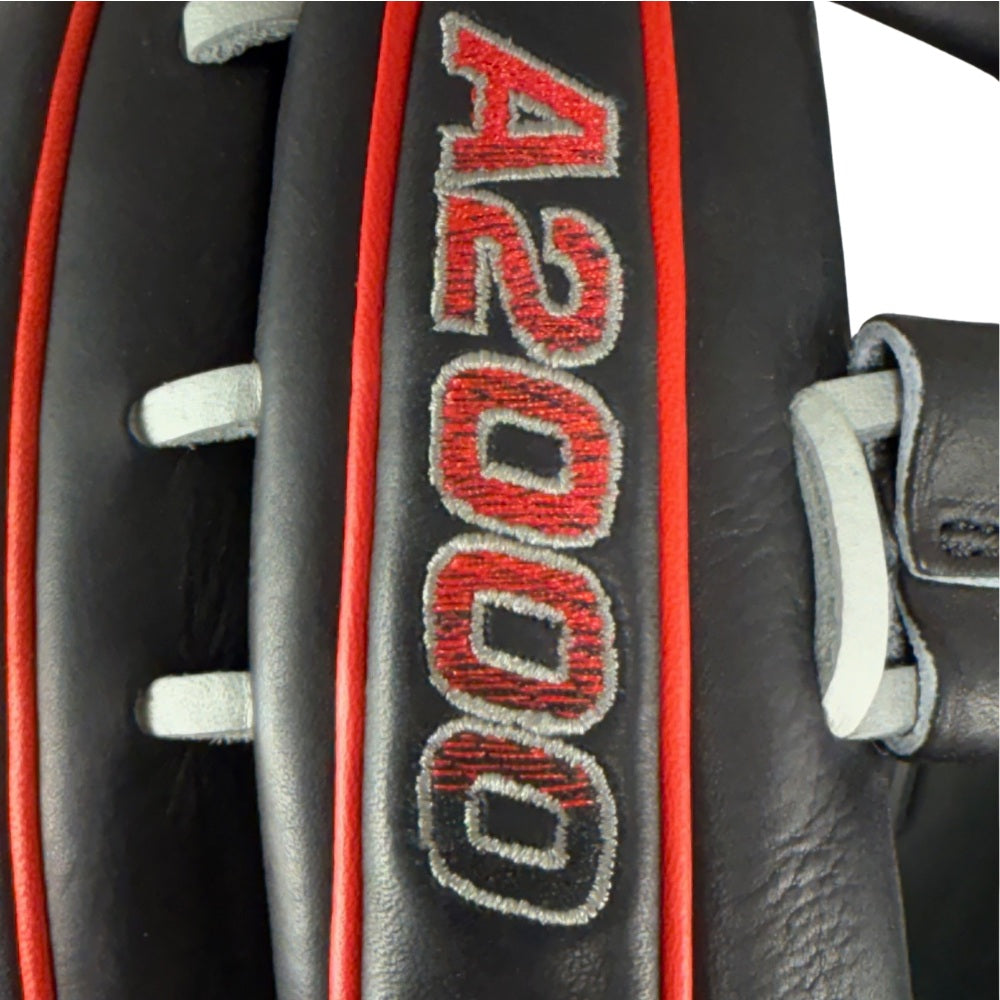 Wilson Custom A2000 1777 Black/Red/Gray 12.75" Outfield Glove