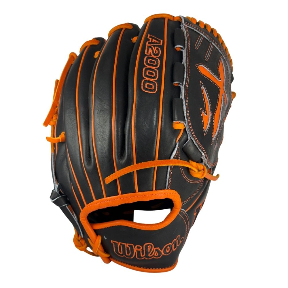 Wilson Custom A2000® B23 Black and Orange 12” Pitcher's Baseball Glove