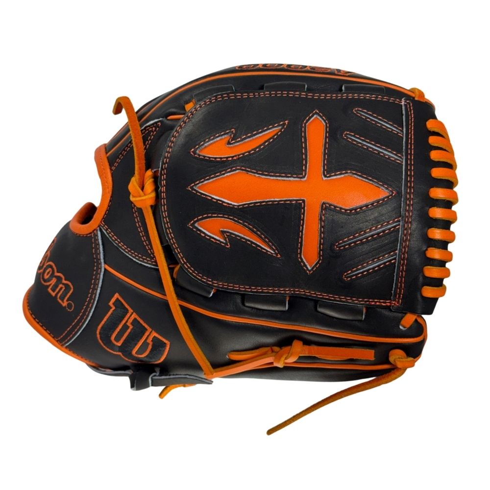 Wilson Custom A2000® B23 Black and Orange 12” Pitcher's Baseball Glove