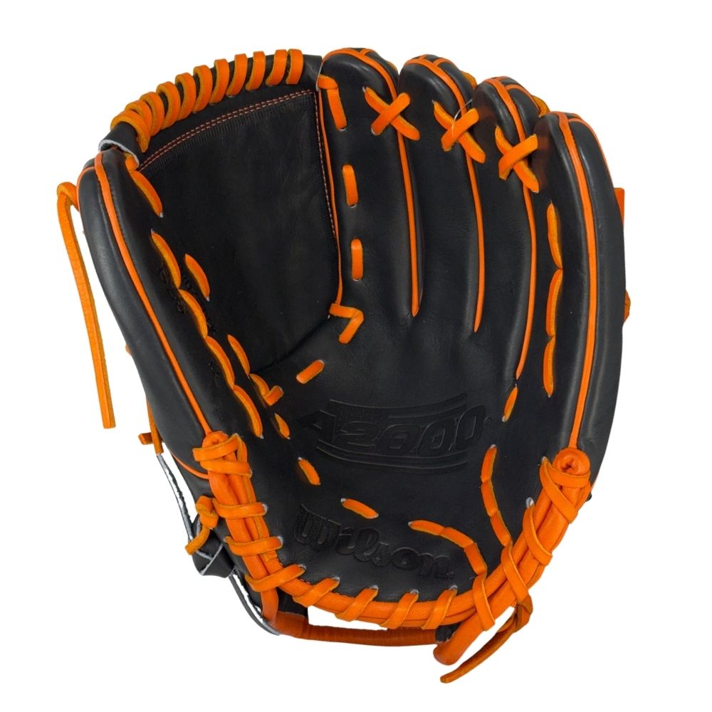 Wilson Custom A2000® B23 Black and Orange 12” Pitcher's Baseball Glove