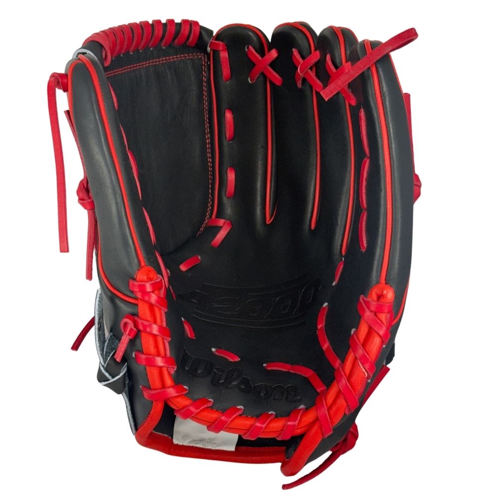 Wilson Custom A2000® B23 Black and Red 12” Pitcher's Baseball Glove