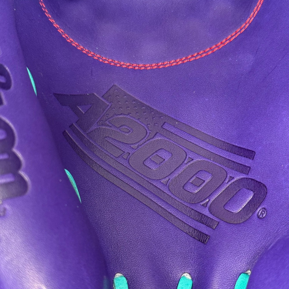 Wilson Custom A2000 Purple and Teal CM33 Catcher's Mitt