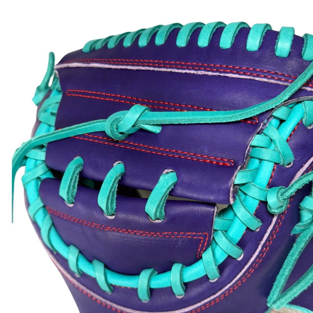 Wilson Custom A2000 Purple and Teal CM33 Catcher's Mitt