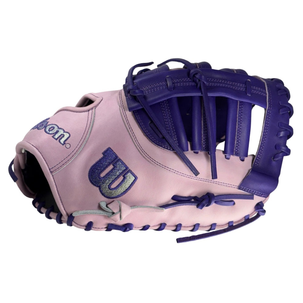 Wilson Custom A2000 2820 Lavender and Purple 12.25” Baseball First Base Mitt