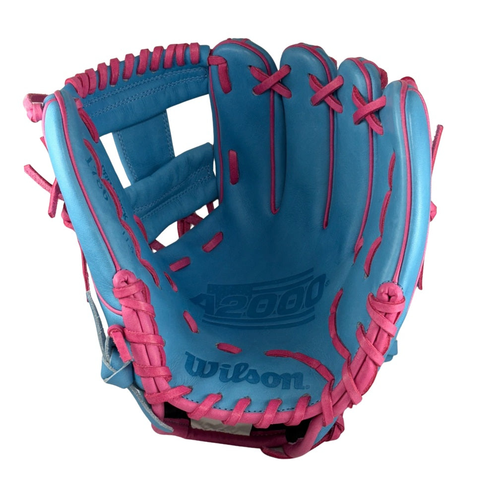 Wilson Custom A2000 1786 Victory Blue and Pink 11.5" Infield Glove