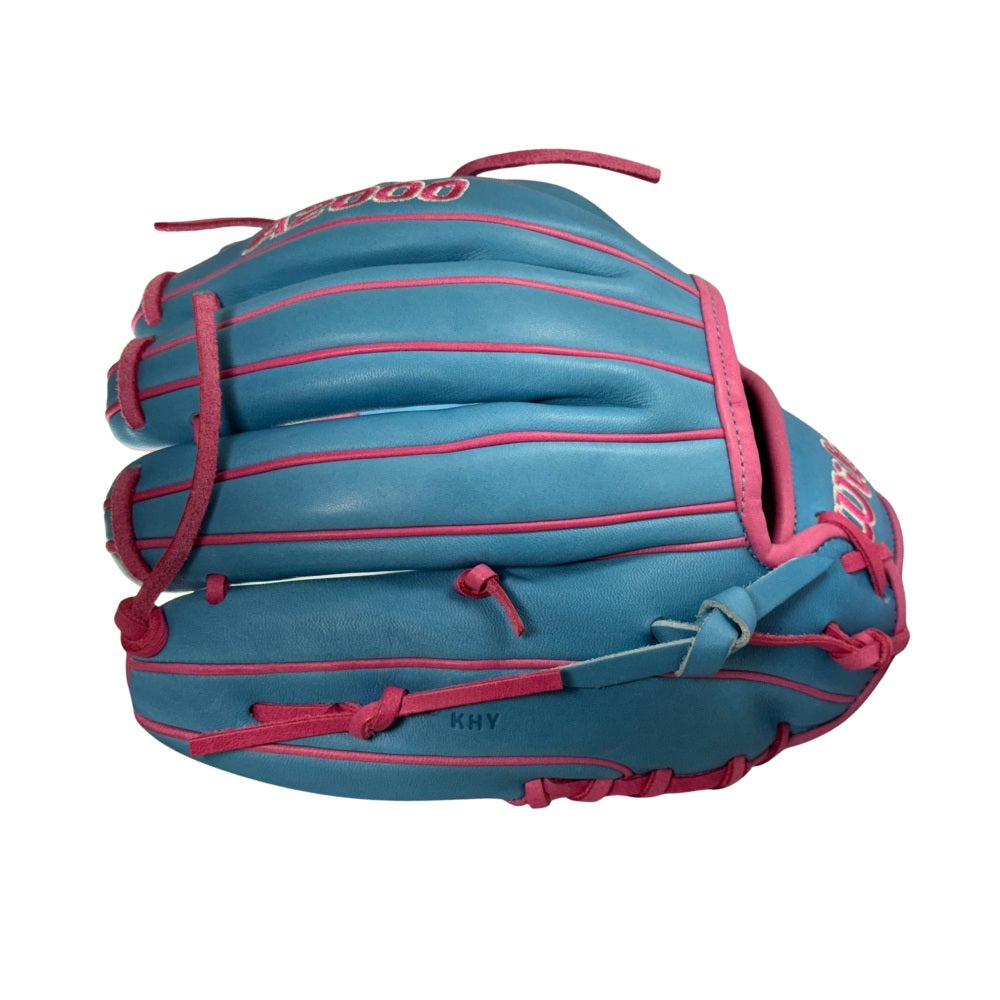 Wilson Custom A2000 1786 Victory Blue and Pink 11.5" Infield Glove