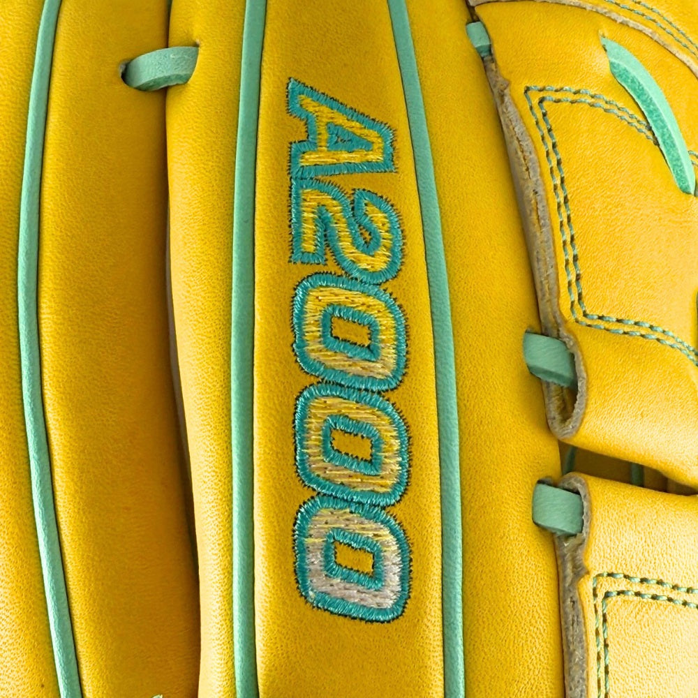 Wilson Custom A2000 B2 Yellow Gold 12” Pitcher's Baseball Glove