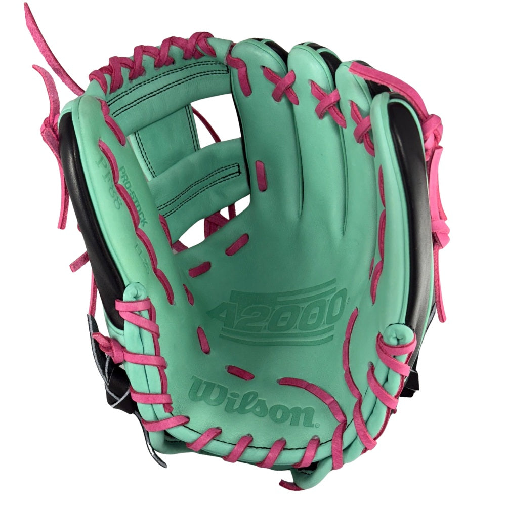 Wilson Custom Flamingo Balck and Seafoam A2000 PF88 11.25” Infield Baseball Glove