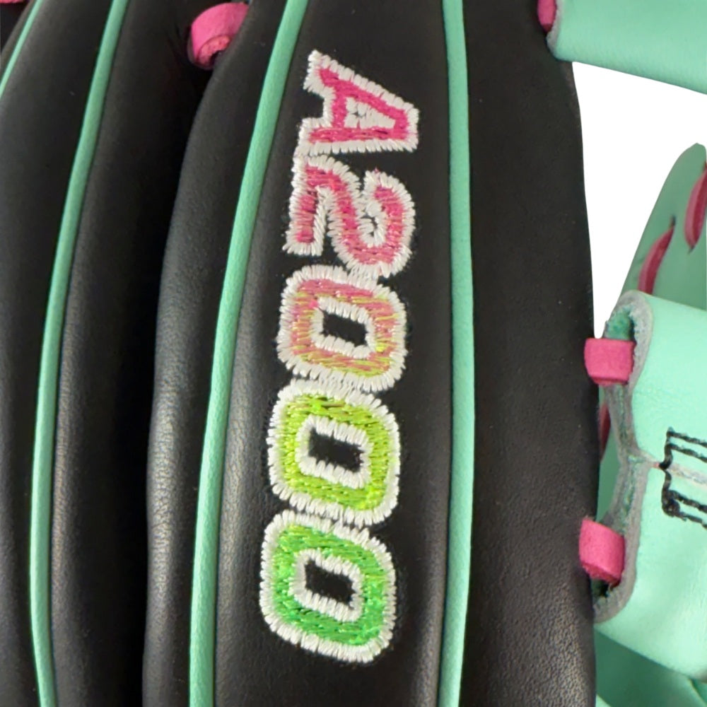 Wilson Custom Flamingo Balck and Seafoam A2000 PF88 11.25” Infield Baseball Glove