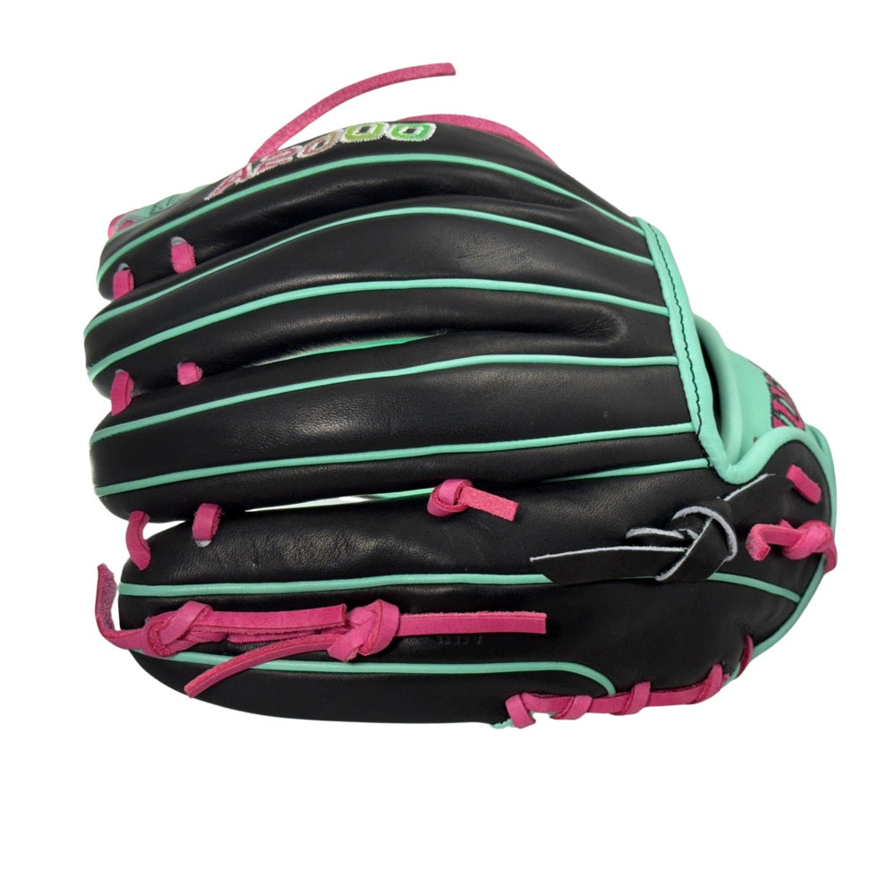 Wilson Custom Flamingo Balck and Seafoam A2000 PF88 11.25” Infield Baseball Glove
