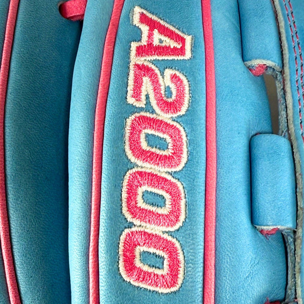 Wilson Custom A2000® B23 Victory Blue and Pink 12” Pitcher’s Baseball Glove (Copy)