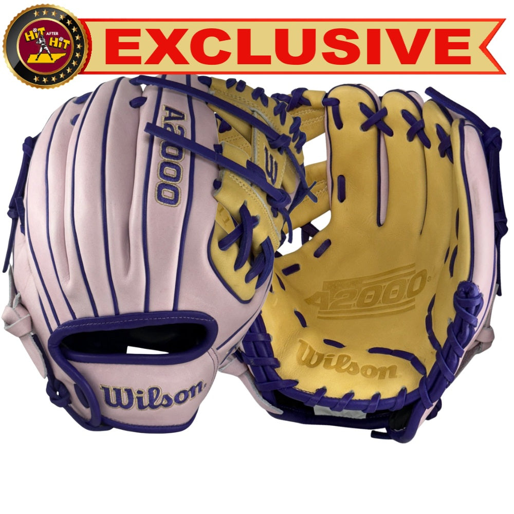 Wilson Custom A2000 PF11 Lavendar and Blonde 11" Infield Glove