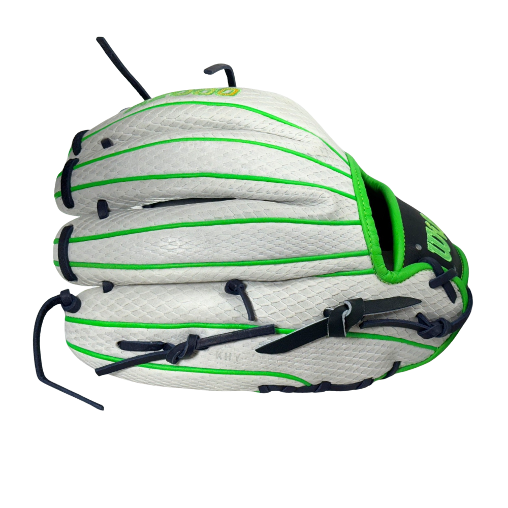 Wilson Custom White, Navy, and Neon Green A2000 1786 11.50" Baseball Glove