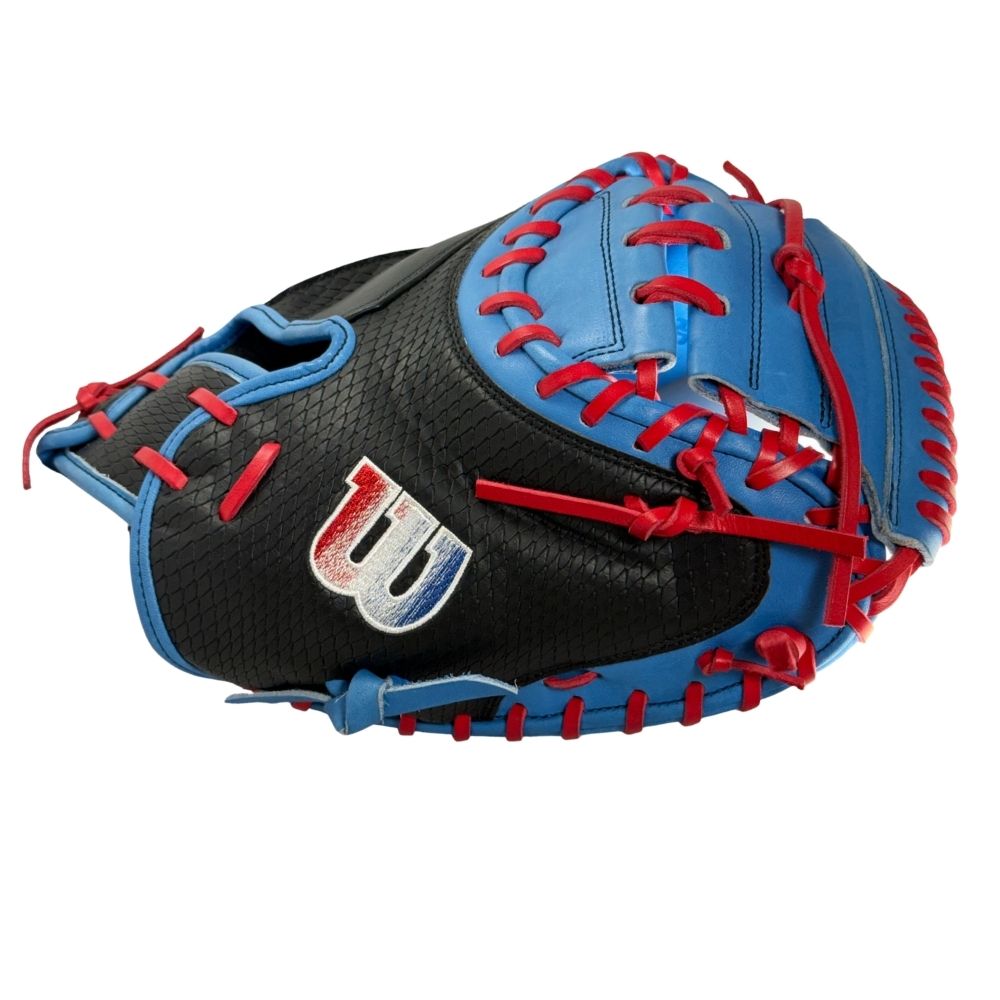 Wilson Custom Black and Autism Blue A2000 CM33" Catcher's Mitt