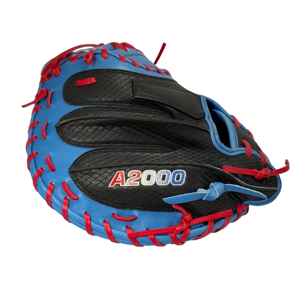Wilson Custom Black and Autism Blue A2000 CM33" Catcher's Mitt