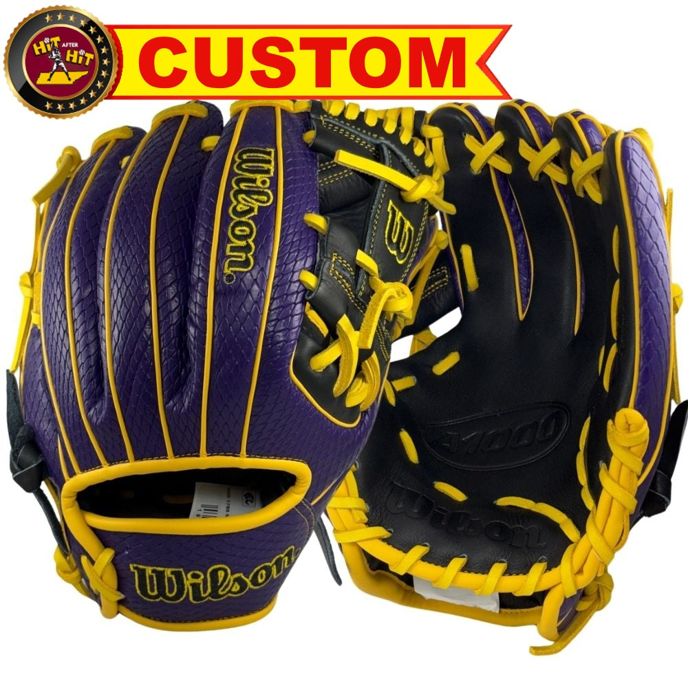 Wilson 2027 Custom A1000® 1786 Mamba 11.5” Infield Baseball Glove: WBG26501RT115