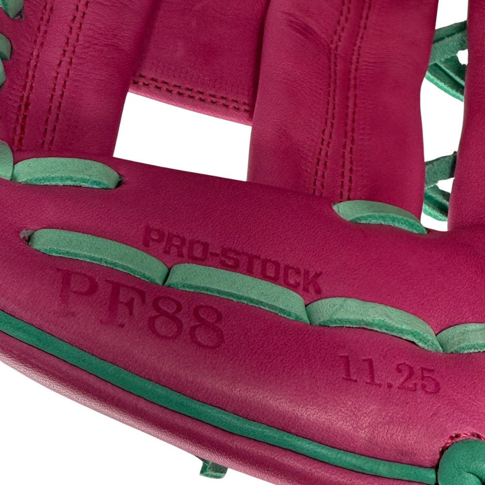 Wilson Custom Flamingo Pink and Seafoam A2000 PF88 11.25” Infield Baseball Glove