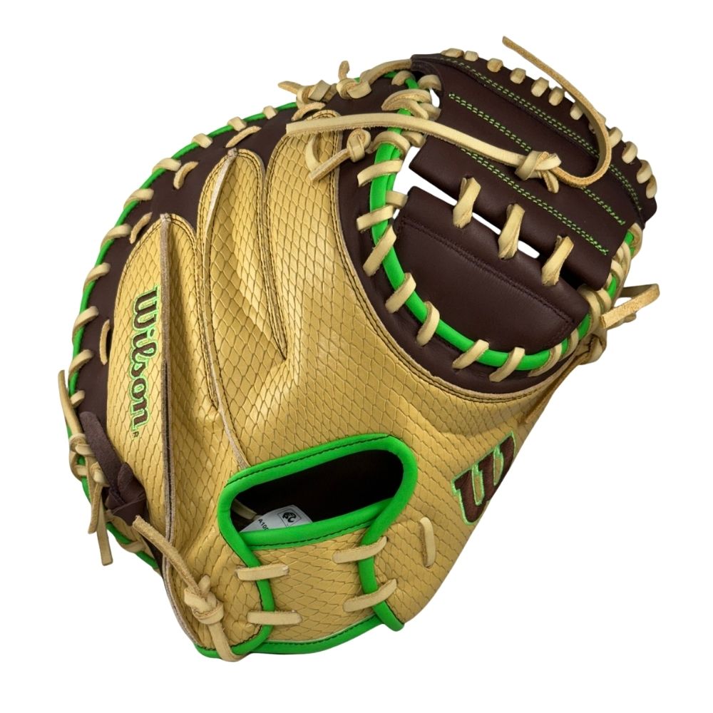 Wilson 2027 Custom A1000® CM33 Dubai 33” Baseball Catcher’s Mitt: WBG25101RT33
