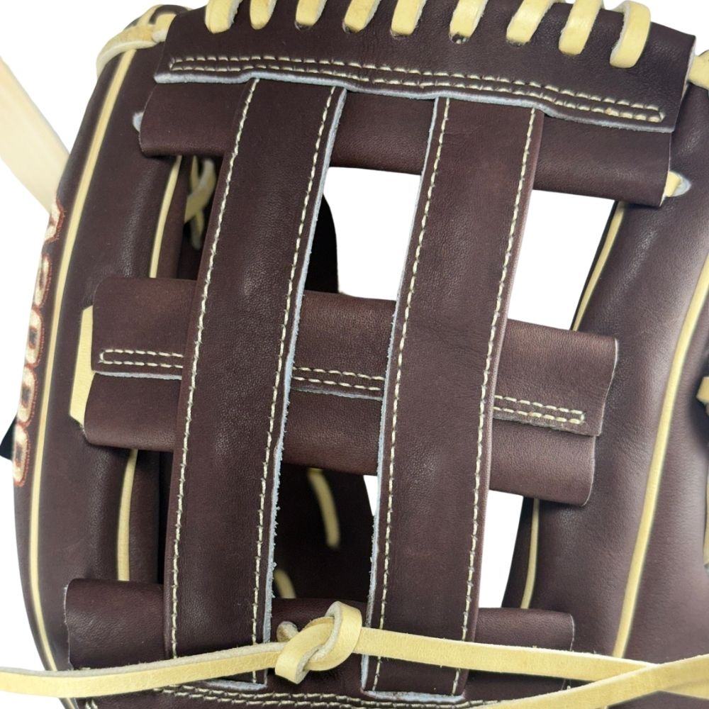 Wilson Custom A2000 1777 Dark Brown and Blonde 12.75" Outfield Glove