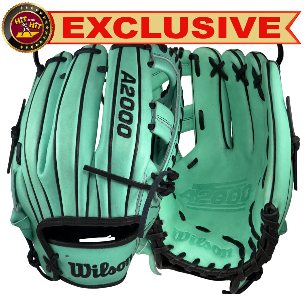 Wilson Custom A2000® 1785 Seafoam and Black  11.75” Infield Baseball Glove