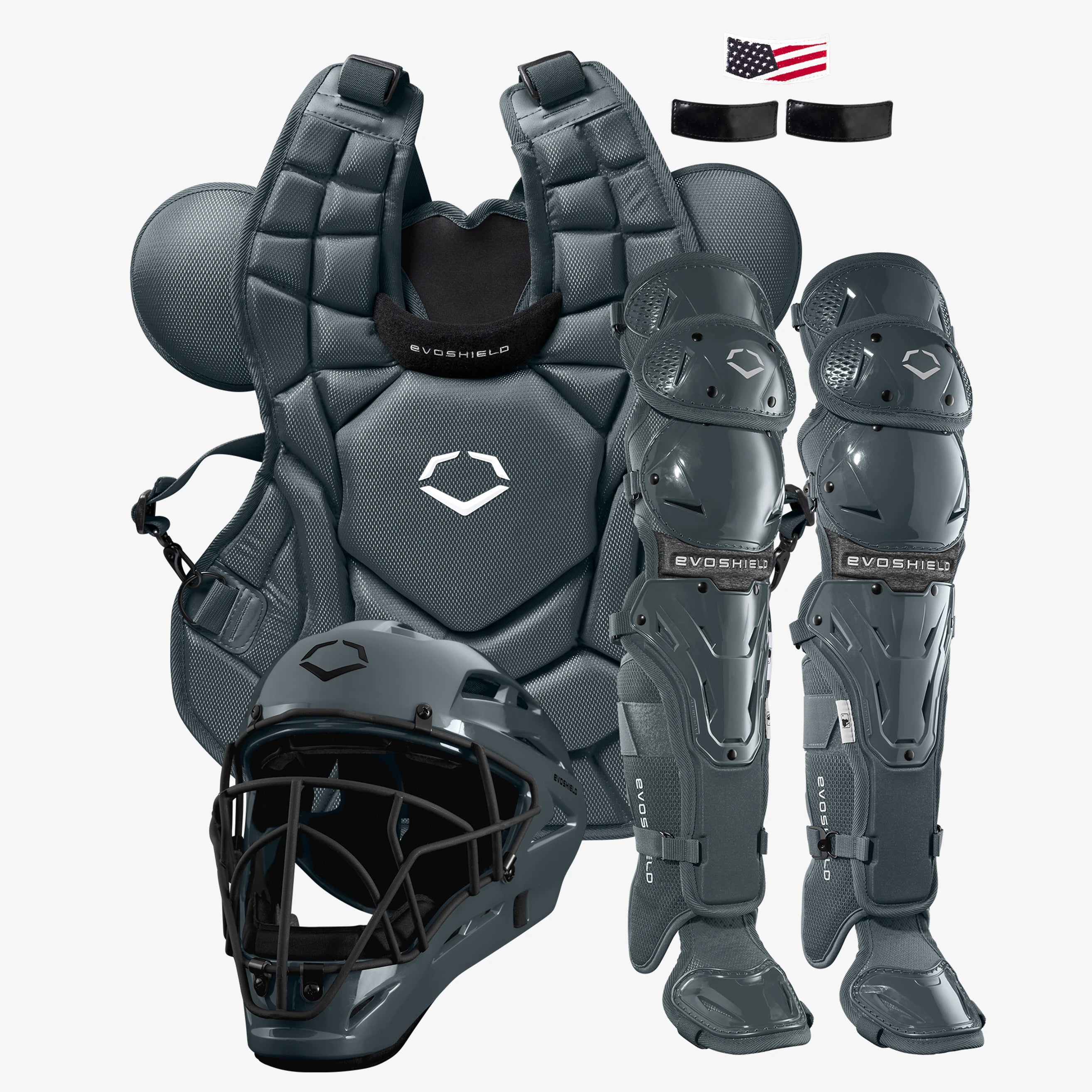 EvoShield G2S Charcoal Baseball Catcher's Gear Kit: WB5744402