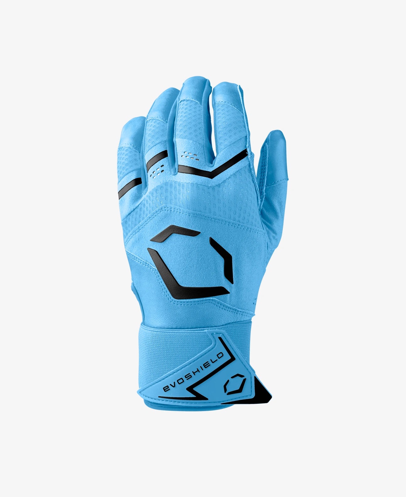 EvoShield Youth Carbyne Victory Blue Batting Gloves With Strap: WB5766208