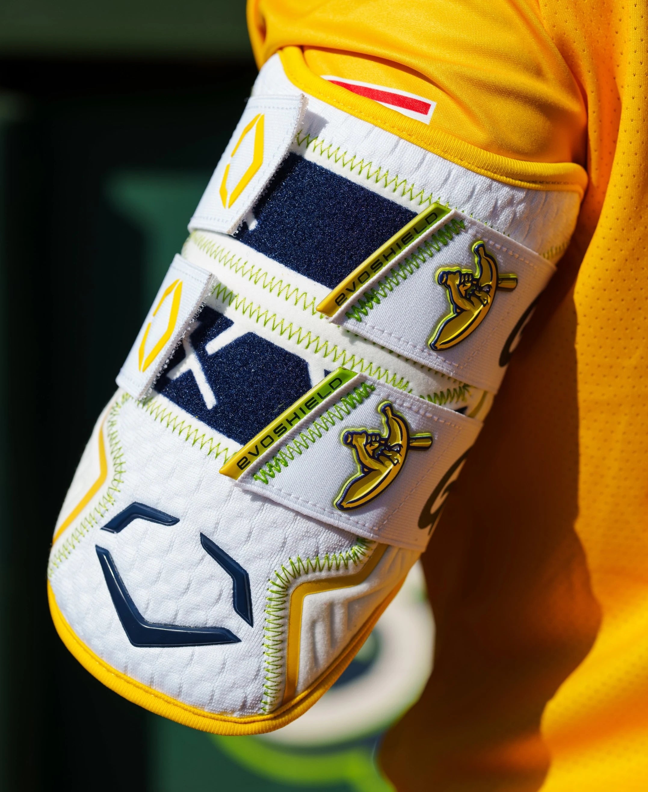 EVOSHIELD X-SRZ™ SAVANNAH BANANAS DOUBLE STRAP BATTER’S ELBOW GUARD