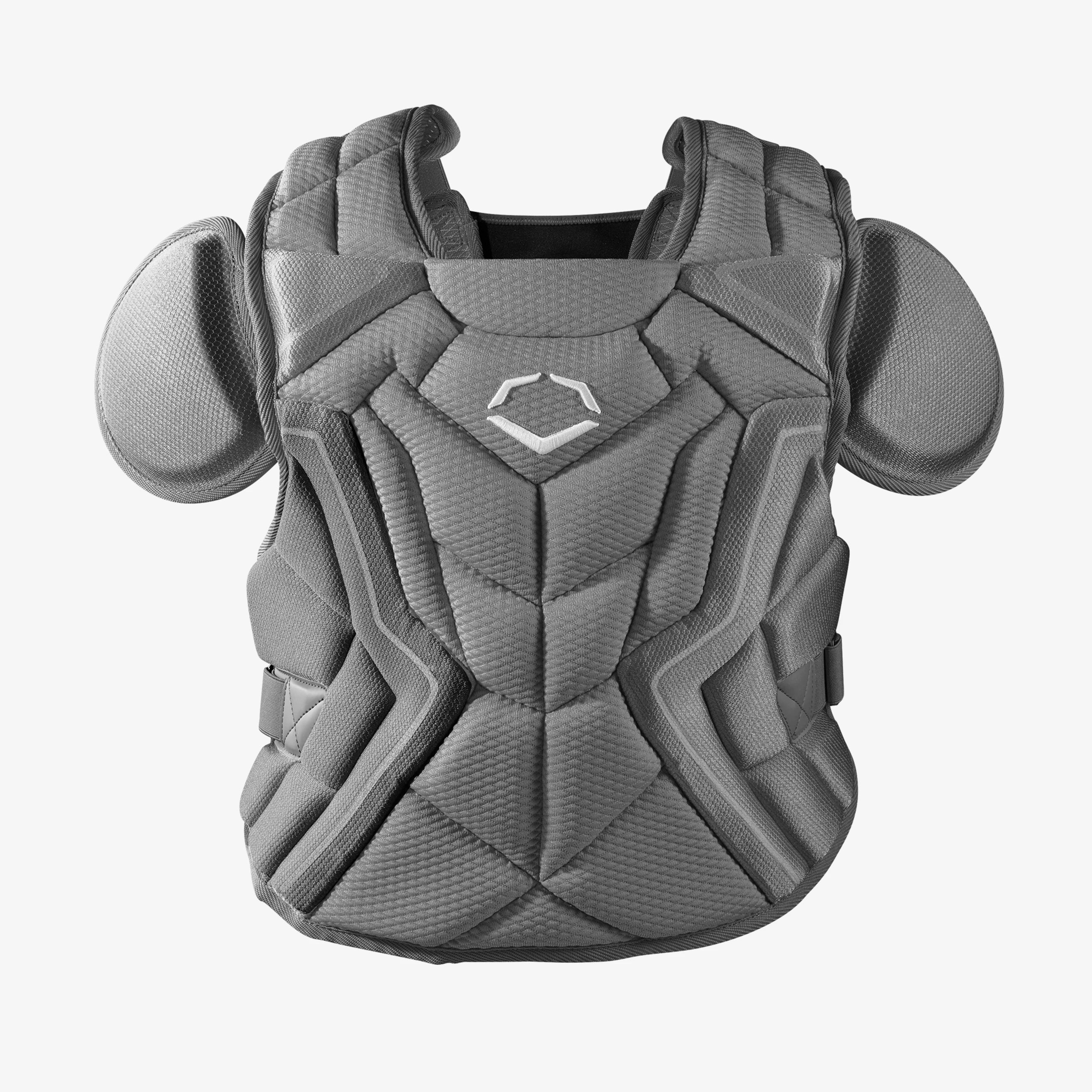 Pro-SRZ™ 2.0 Baseball Catcher’s Adult Gray Chest Protector: WB5762502AD