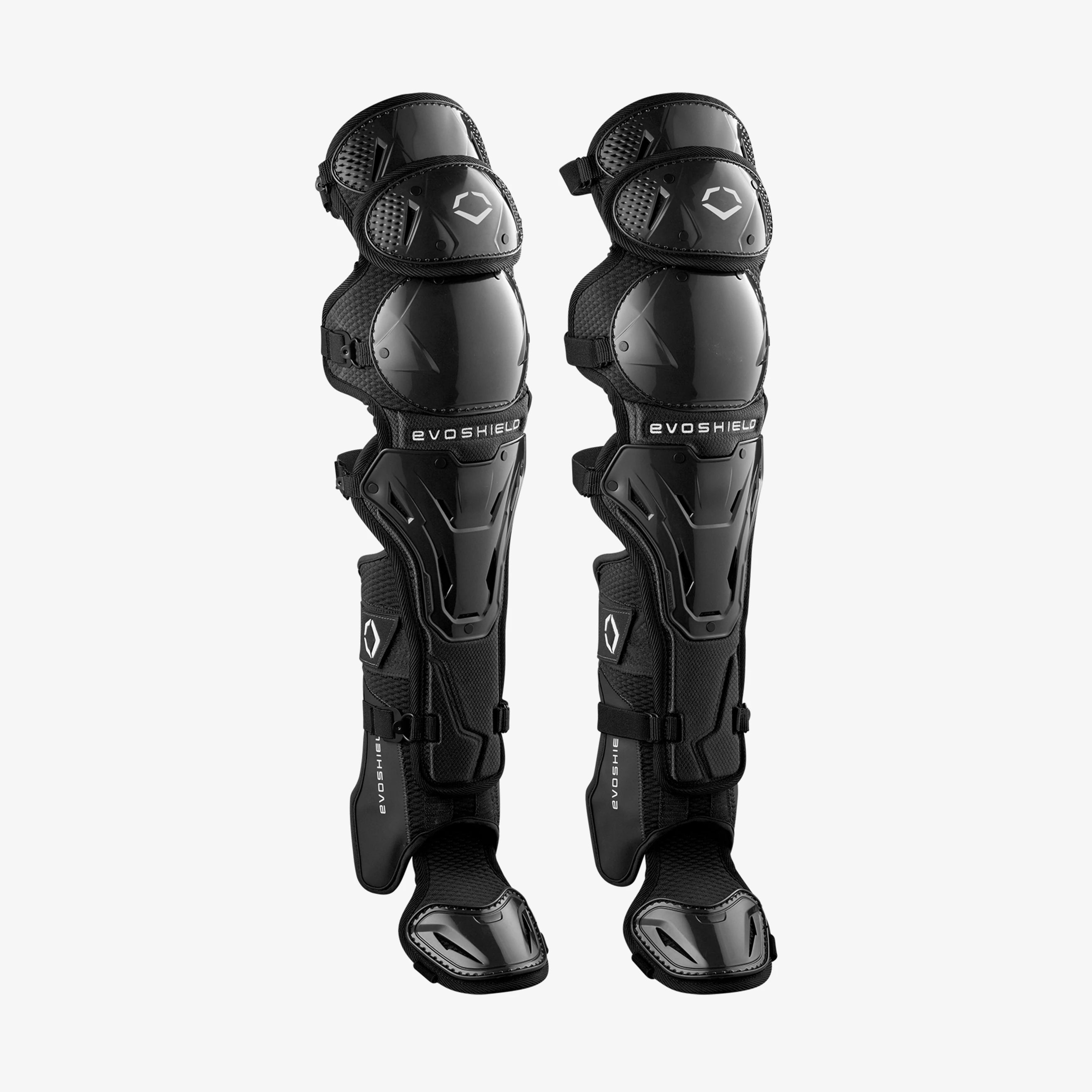 EvoShield Pro-SRZ™ 2.0 Baseball Intermediate Black Catcher’s Leg Guards: WB5763001INT