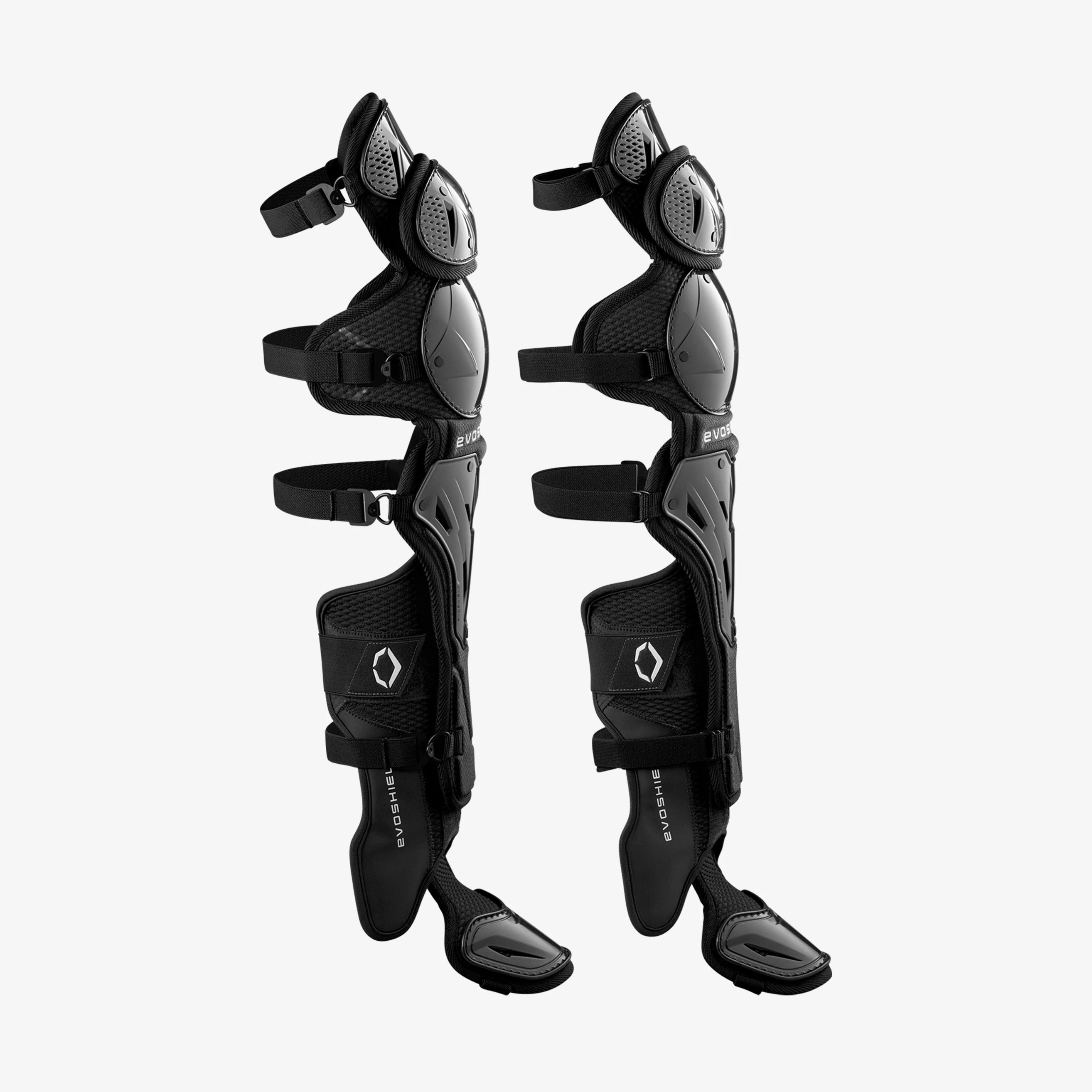 EvoShield Pro-SRZ™ 2.0 Baseball Intermediate Black Catcher’s Leg Guards: WB5763001INT