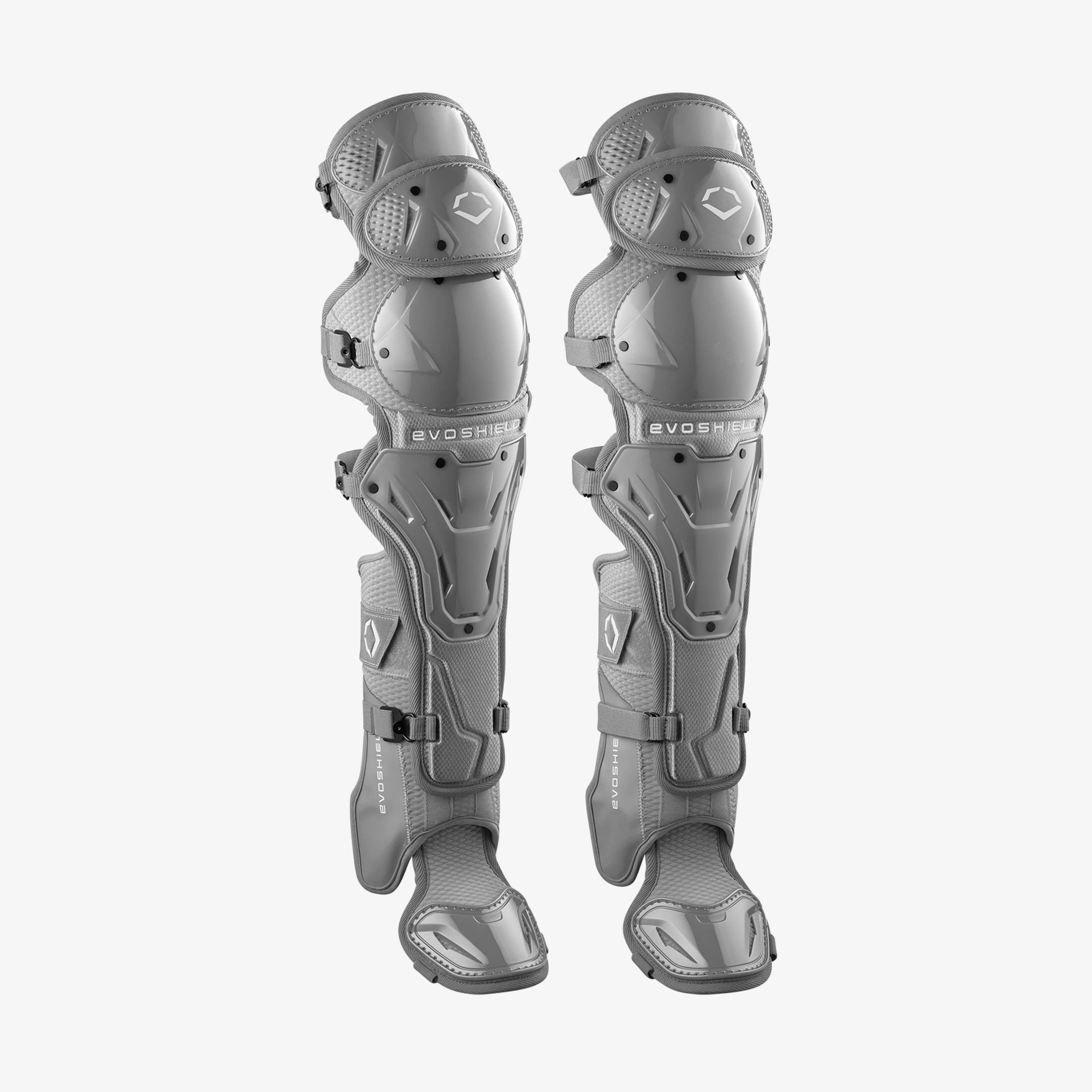 EvoShield Pro-SRZ™ 2.0 Baseball Intermediate Gray Catcher’s Leg Guards: WB5763002INT