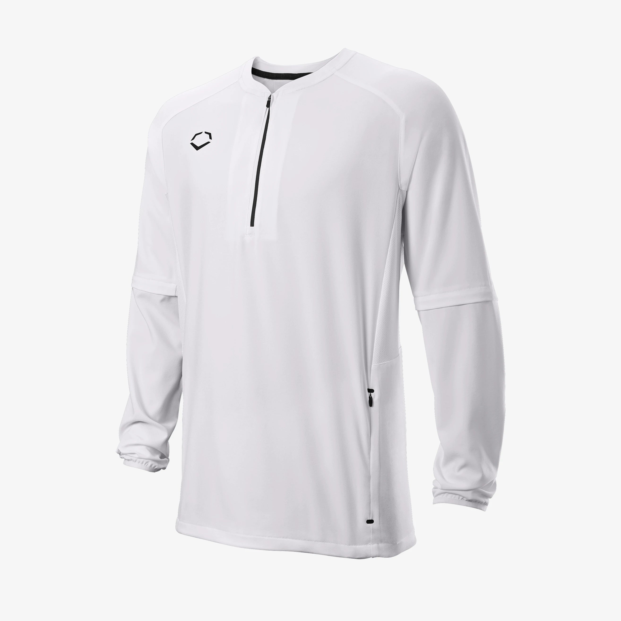 Evoshield Men's Team White Long Sleeve BP Jacket: WB6002204