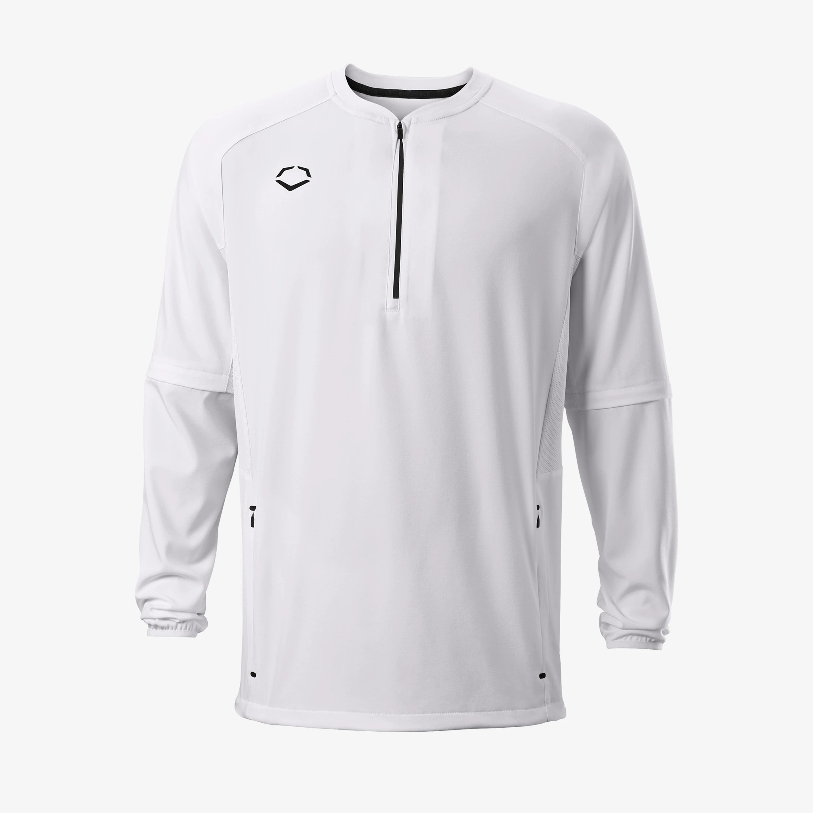 Evoshield Men's Team White Long Sleeve BP Jacket: WB6002204