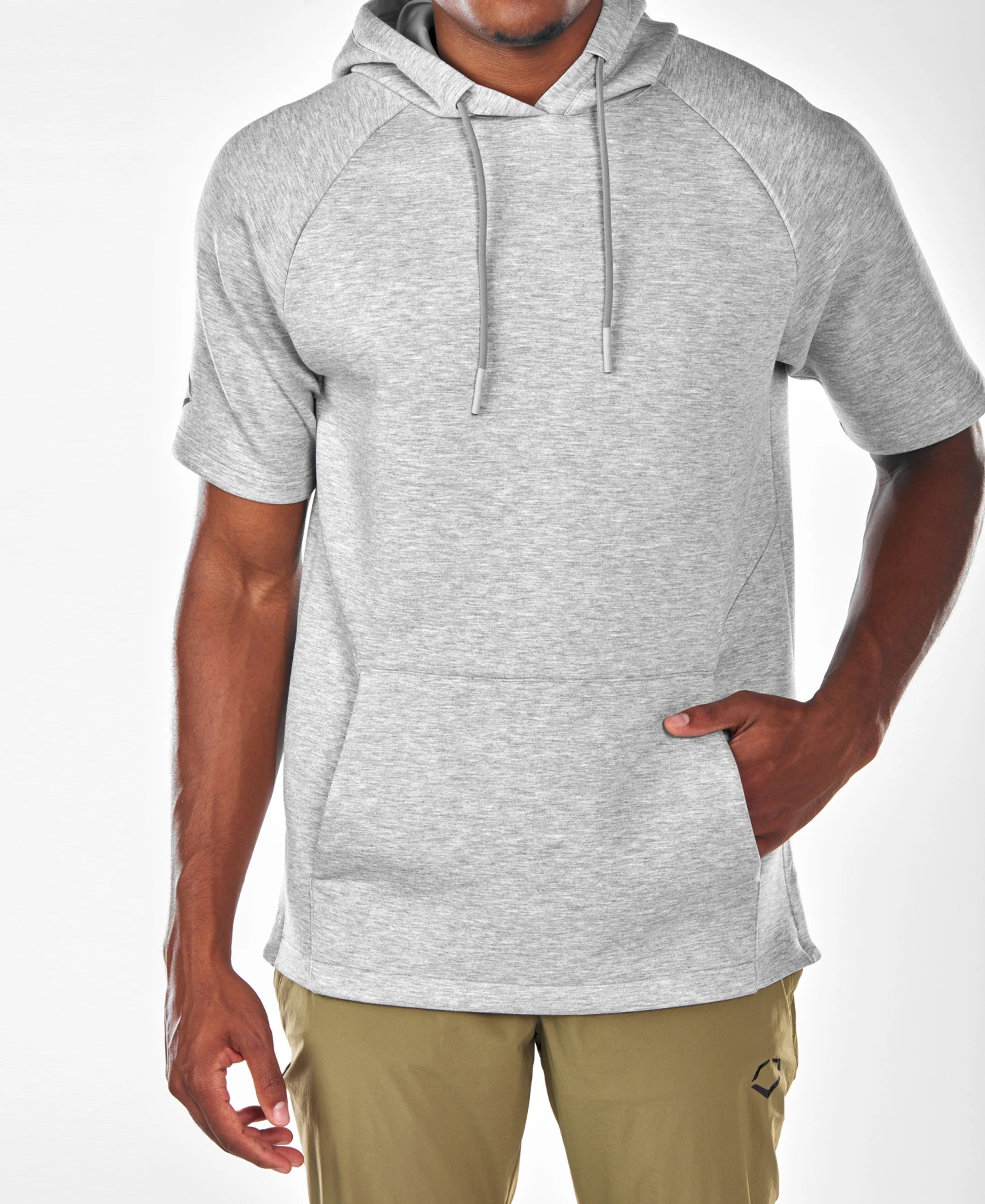 Evoshield Adult Heather Gray Pro Team SS Hoodie 2.0: WB6031402