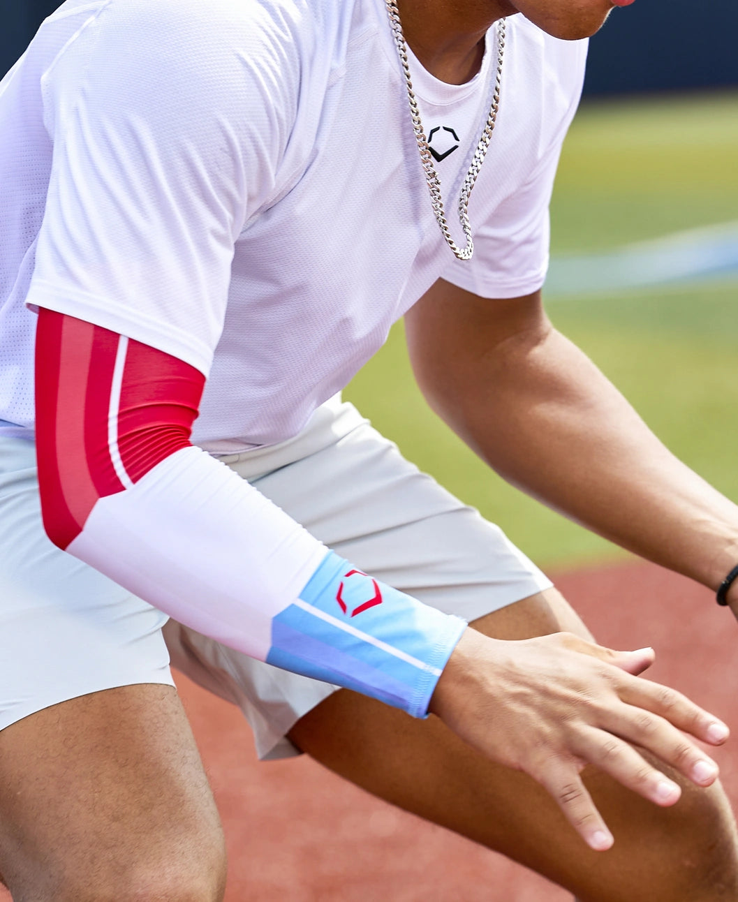 Evoshield X-SRZ™ Red, White & Ice Arm Sleeve: WB6066201