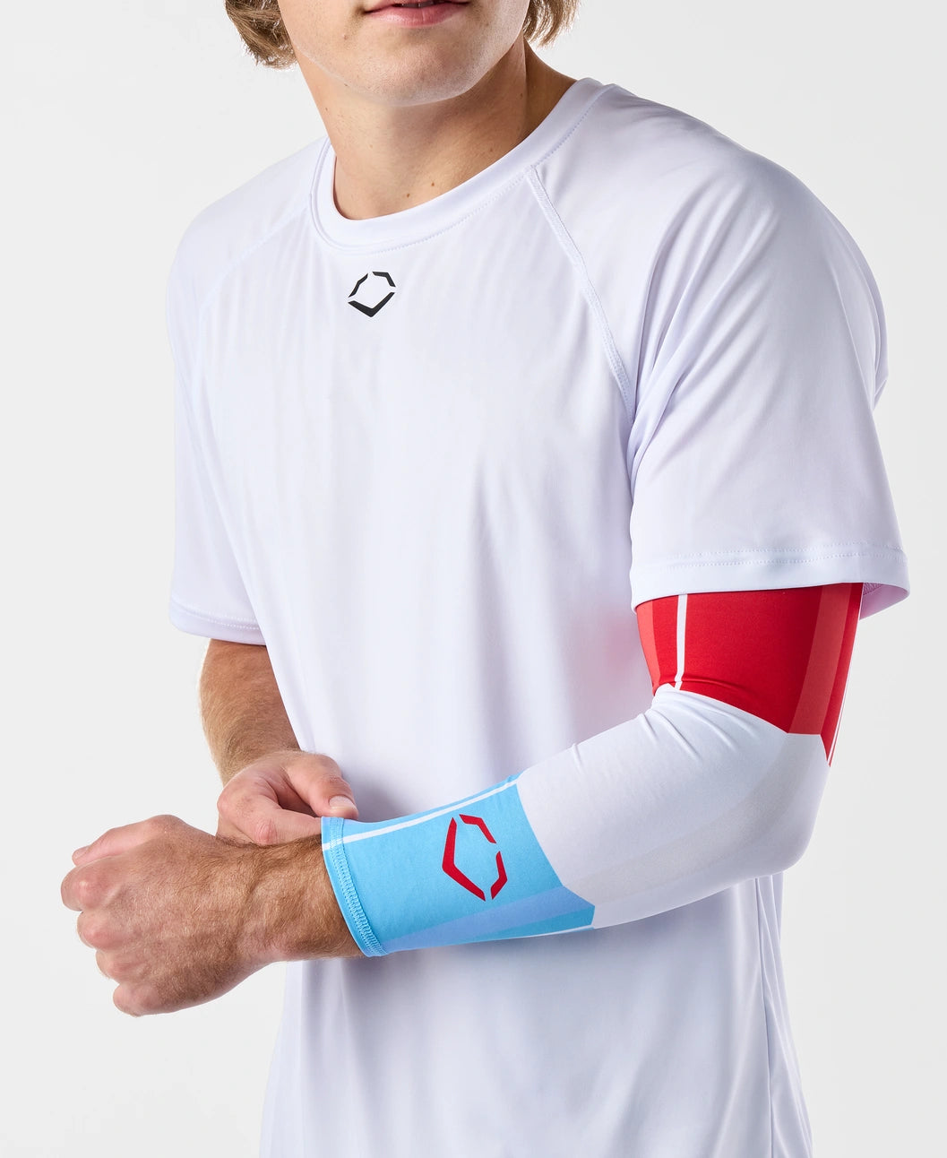 Evoshield X-SRZ™ Red, White & Ice Arm Sleeve: WB6066201