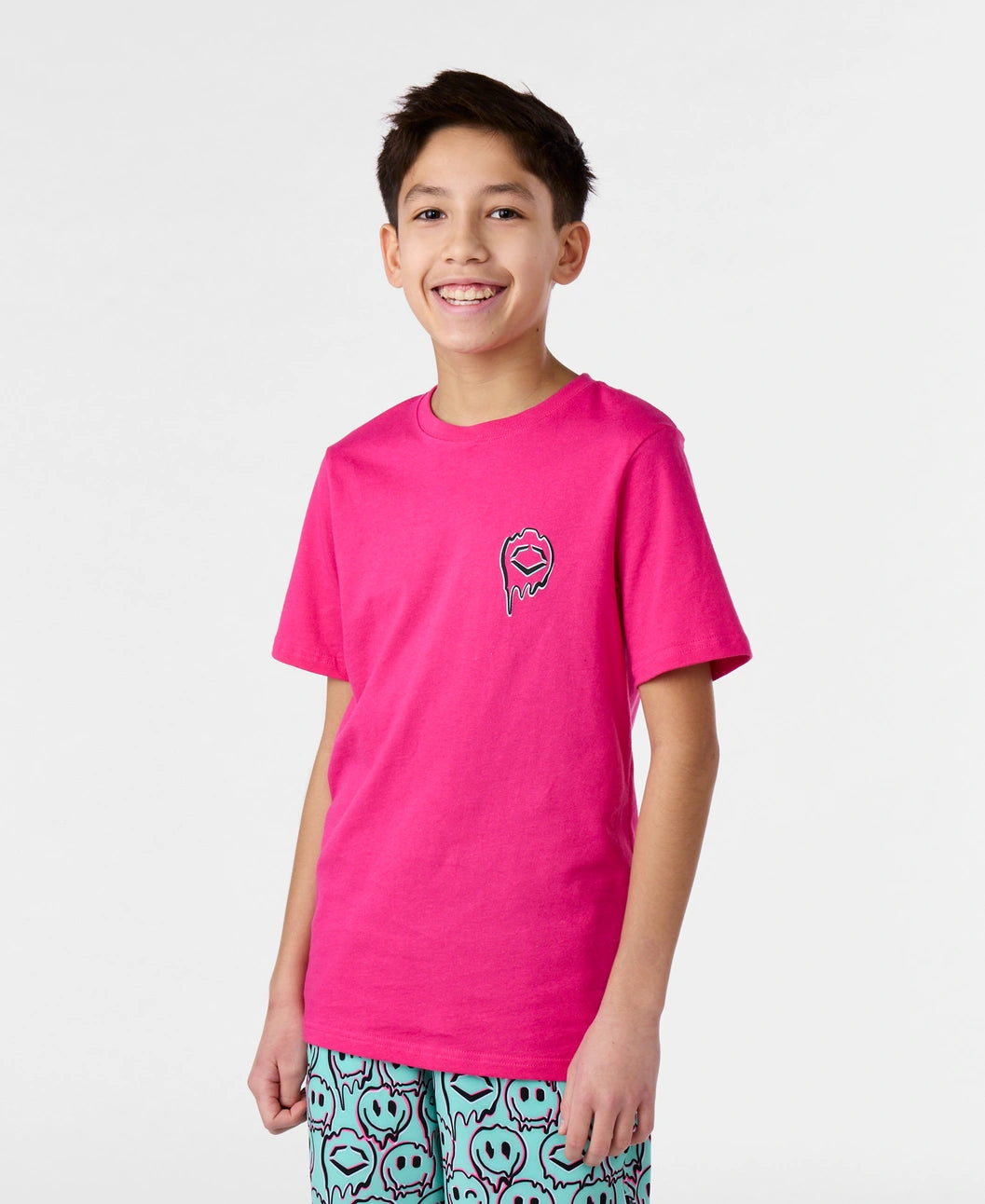 Evoshield Youth Happy Melt Pink Graphic Tee